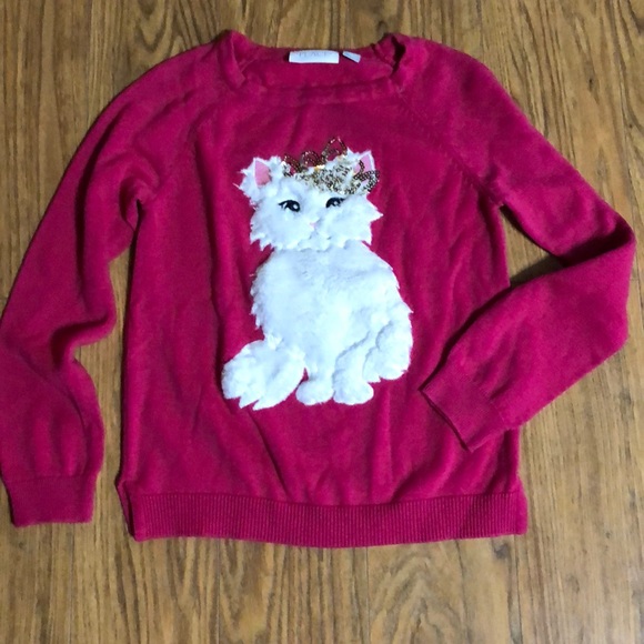 fuzzy cat sweater